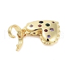 Brass with Cubic Zirconia Pendants KK-G496-02G-2