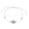 Natural Green Aventurine Bead Braided Bead Bracelets BJEW-JB11977-2