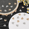 HOBBIESAY 48Pcs 2 Colors Rack Plating Eco-friendly Alloy Crystal Rhinestone Butterfly Charms FIND-HY0003-77-4