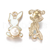 Alloy Enamel Pendants ENAM-F137-01B-2
