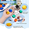 Olycraft 30Pcs 6 Colors Flat Back Acrylic Rhinestone Cabochons OACR-OC0001-16B-4