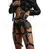 Adjustable Alloy & PU Leather Waist Leg Chains for Women FS-WG282E8-02-2