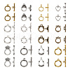 Tibetan Style Alloy Toggle Clasps PALLOY-TA0001-48-2