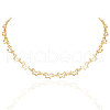 Simple and Retro Style Alloy Butterfly Link Chain Necklaces for Women FS-WG0AD9D-01-2