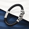 Braided Microfiber Leather Cord Bracelets BJEW-D304-10AS-1