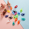 120Pcs 15 Colors Plastic Lobster Claw Clasps KY-CJ0001-46-6