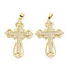 Brass Micro Pave Cubic Zirconia Pendant ZIRC-C021-31G-1