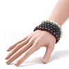 5Pcs 5 Style Natural Mixed Gemstone Round Beaded Stretch Bracelets Set for Men Women BJEW-JB08871-3