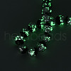 Luminous Handmade Lampwork Silver Foil Beads Strand FOIL-N029-03F-4