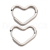 201 Stainless Steel Heart Hoop Earrings EJEW-V001-01P-4