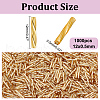 HOBBIESAY 1000Pcs Glass Twisted Bugle Beads SEED-HY0001-12B-2