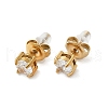 304 Stainless Steel Rhinestone Stud Earrings EJEW-G423-16G-6