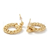 Brass Dangle Stud Earrings EJEW-A056-12G-3