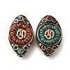 Handmade Tibetan Style Beads KK-G473-01AG-2