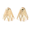 Brass Flower Bead Caps KK-K390-01G-01-1