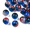 Transparent Crackle Acrylic Beads CACR-N002-15A-2