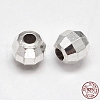 Faceted Round 925 Sterling Silver Beads STER-F012-02A-3
