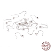Rhodium Plated 925 Sterling Silver Earring Hooks STER-P047-01B-P-5