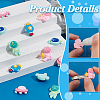   50Pcs 5 Styles Space Theme Opaque Resin Decoden Cabochons RESI-PH0002-20-4