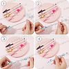 SUNNYCLUE 5Pcs 5 Colors Iron Bracelet Tool Jewelry Helper Alligator Clip AJEW-SC0003-24-3