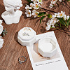 Velvet Cover Plastic Couple Ring Box VBOX-WH20001-02A-4