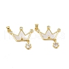 Brass Micro Pave Cubic Zirconia Pendants KK-S526-37G-1