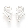 Silver Color Plated Brass Lobster Claw Clasps X-KK-902-S-NF-3
