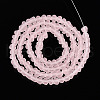 Frosted Transparent Glass Beads Strands GLAA-N016-4mm-10-2