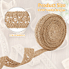 10M Burlap Braided Ribbons OCOR-WH0093-32-2