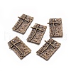 Tibetan Style Alloy Pendant TIBEP-40038-AB-NR-1