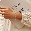 S925 Sterling Silver Cable Chain Link Bracelets BJEW-M085-01G-3