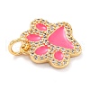Real 18K Gold Plated Brass Micro Pave Cubic Zirconia Charms ZIRC-L100-085G-07-3