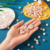  5 Bags 5 Colors Transparent Crackle Glass Beads GLAA-TA0002-05-6
