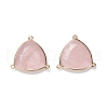 Natural Rose Quartz Chandelier Component Link G-D058-07G-C-1