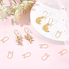 CREATCABIN 50Pcs Brass Hoop Earring Findings KK-CN0002-14-4