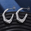 304 Stainless Steel Stud Earrings EJEW-B108-18P-2
