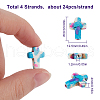 SUNNYCLUE 4 Strands Synthetic Turquoise Beads Strands G-SC0003-08-2