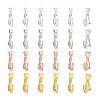   24Pcs 4 Colors Brass Ice Pick Pinch Bails KK-PH0010-79-7