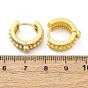 Brass Micro Pave Clear Cubic Zirconia Hoop Earrings EJEW-H158-17B-GP-5