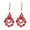 304 Stainless Steel Dangle Earrings EJEW-JE06368-4
