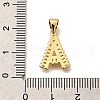 Rack Plating Brass Micro Pave Cubic Zirconia Pendants KK-L226-100G-A-3