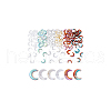 AHADERMAKER 120Pcs 6 Colors Transparent Glass Beads FIND-GA0004-17-7