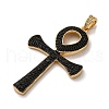 Brass Micro Pave Cubic Zirconia Big Pendants KK-U076-06G-3