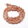 Natural Sunstone Nuggets Beads Strands G-J335-16-2