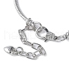 3Pcs 3 Styles Ocaen Theme European Beads Charm Bracelet Set for Women BJEW-JB11587-5