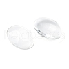 Transparent Oval Glass Cabochons X-GGLA-R022-35x25-3