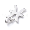 Non-Tarnish 304 Stainless Steel Pendants STAS-L210-06B-P-2