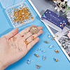 SUNNYCLUE 100Pcs 2 Colors Brass Clip-on Earring Findings KK-SC0004-16-3