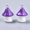 Opaque Resin Pendants X-RESI-T028-69C-1