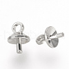 Brass Cup Pearl Peg Bails Pin Pendants KK-R071-10P-3